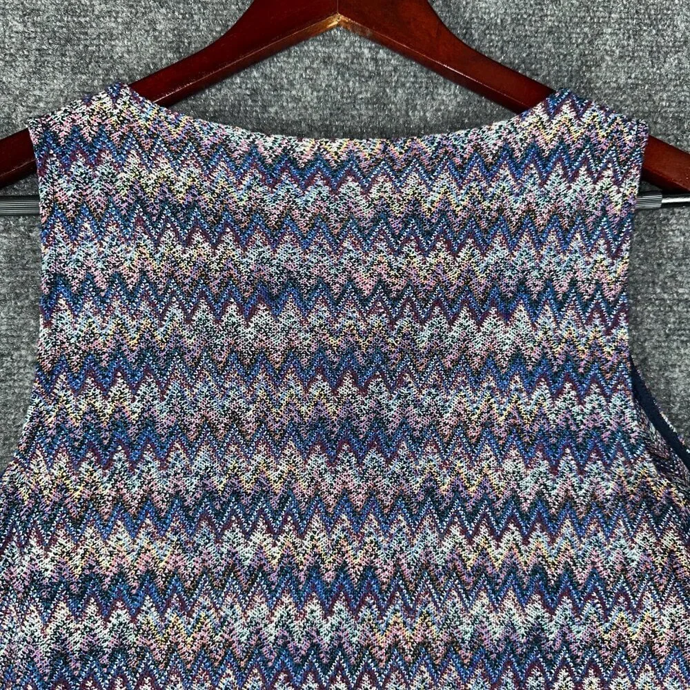Anthropologie Maeve Womens XS Dress Sleeveless Knit A Line Swing Hem Blue Purple - Picture 7 of 7
